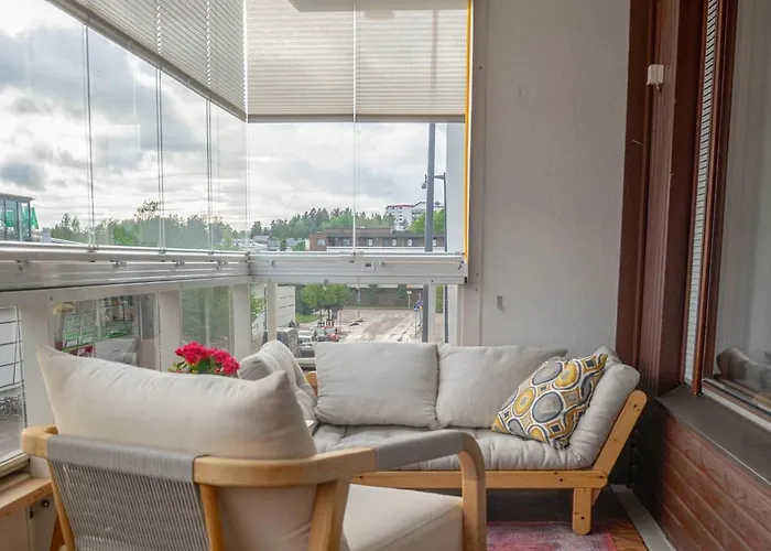 Moderni Saunallinen Asunto Keskustassa Ilmaisella Parkkipaikalla דירה